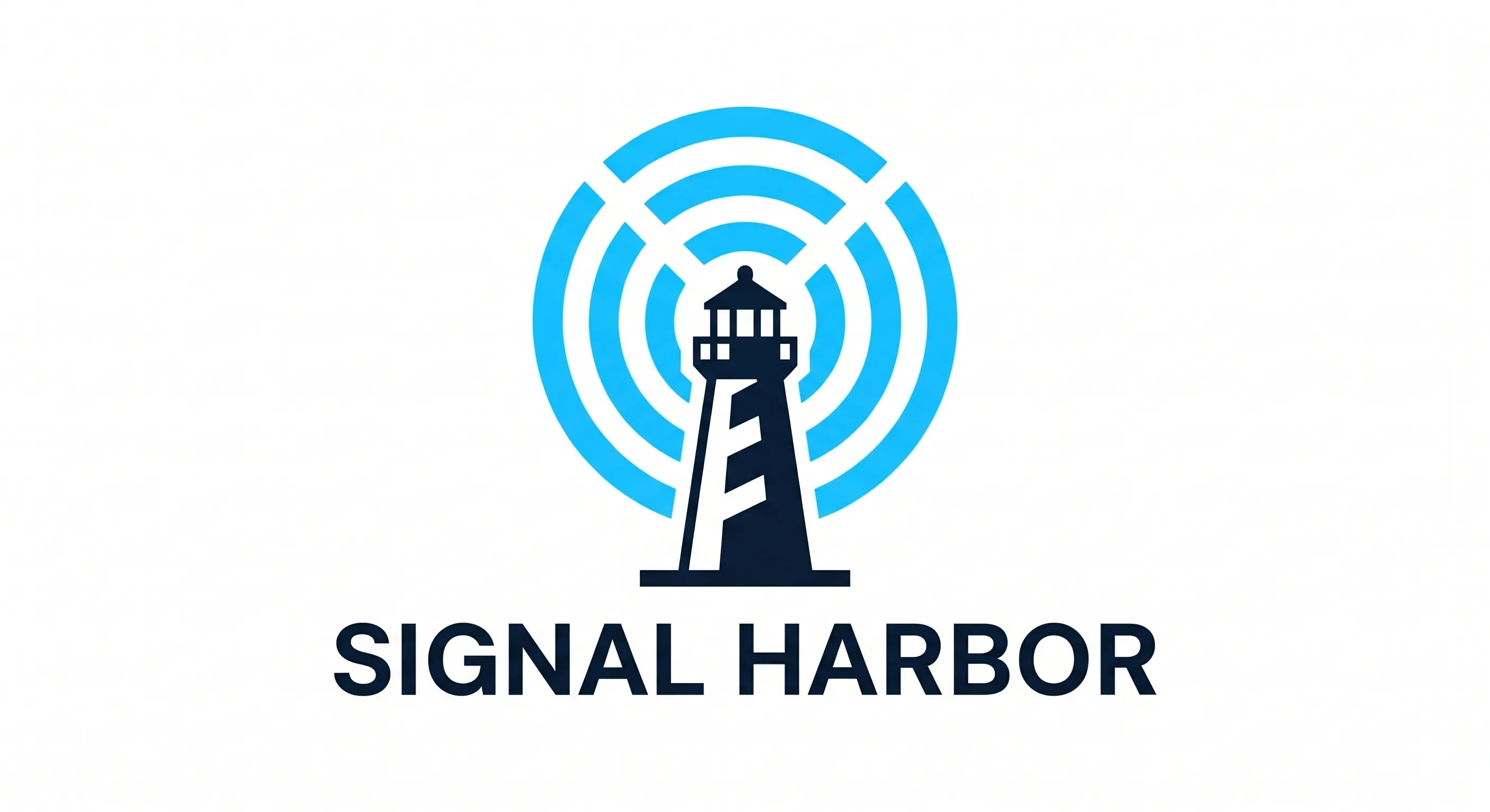 Signal Harbor lighthouse logo